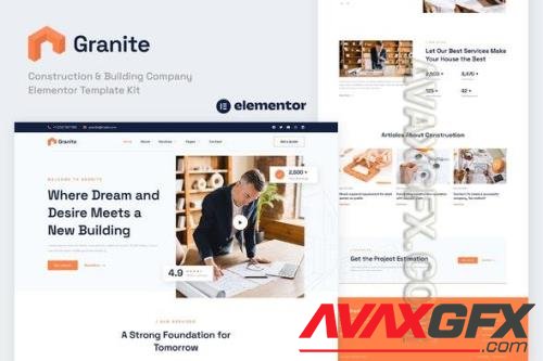 Granite - Construction & Building Company Elementor Template Kit 37467511