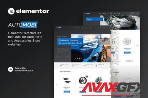 Automobi – Auto Parts Store & Accessories Elementor Template Kit 37512571
