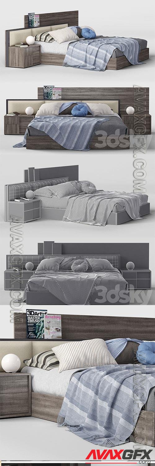 3D Models Bed Status Futura Gray