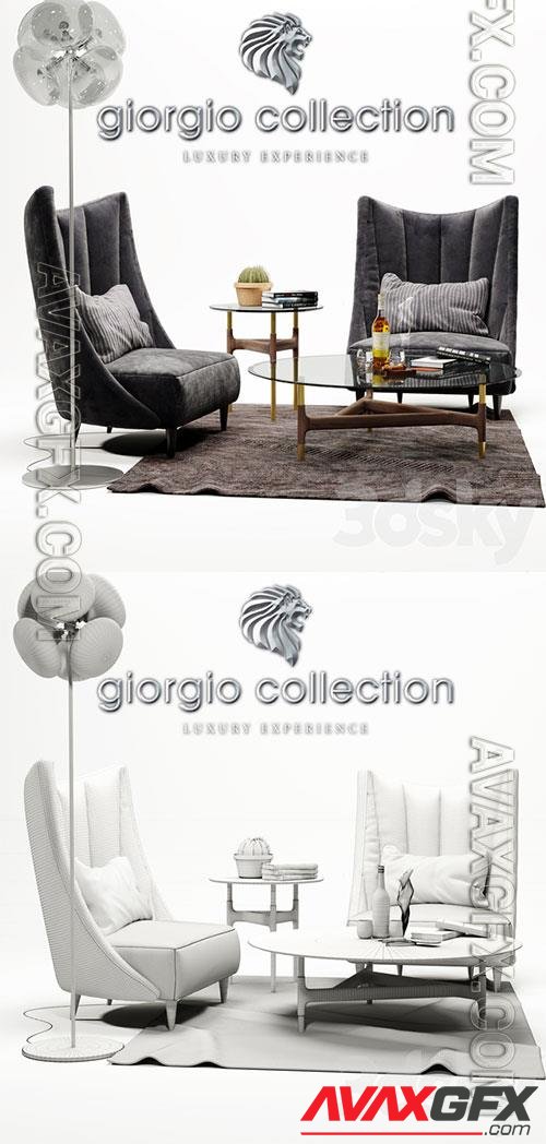 3D Models Armchair Anthea giorgio collection