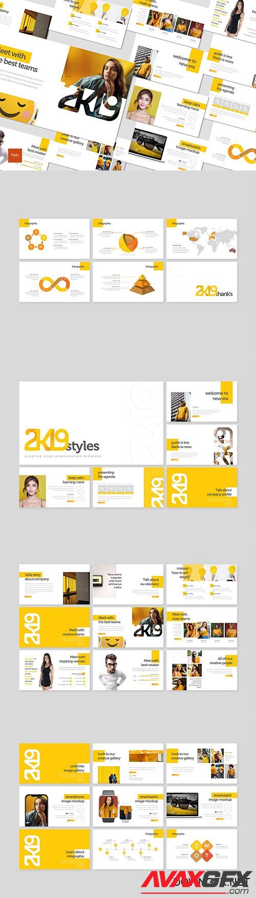 2k19 - Powerpoint, Keynote and Google Slides Templates