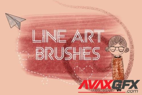 Line Art Procreate Brushes