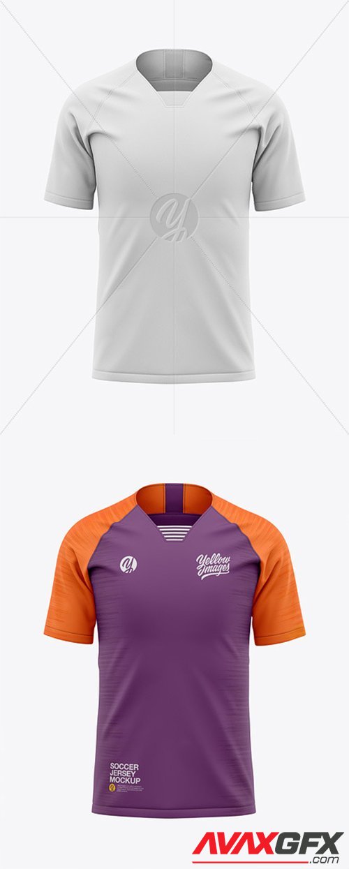 Men’s Soccer Raglan Jersey Mockup - Front View 45007