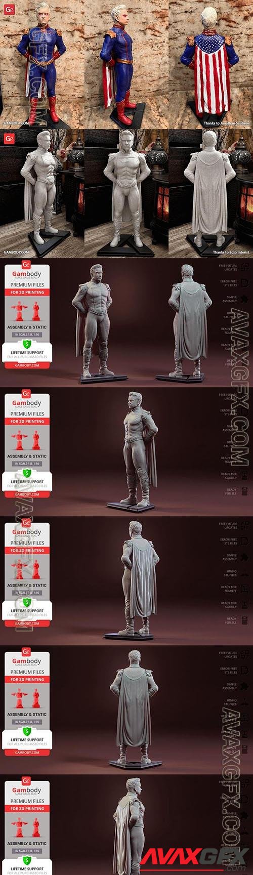 Homelander Statue 3D Printable STL