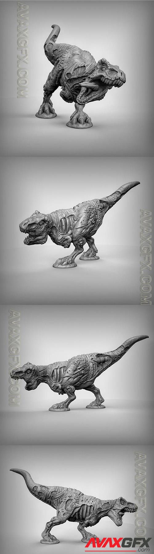 Zombie T-Rex 3D Printable STL