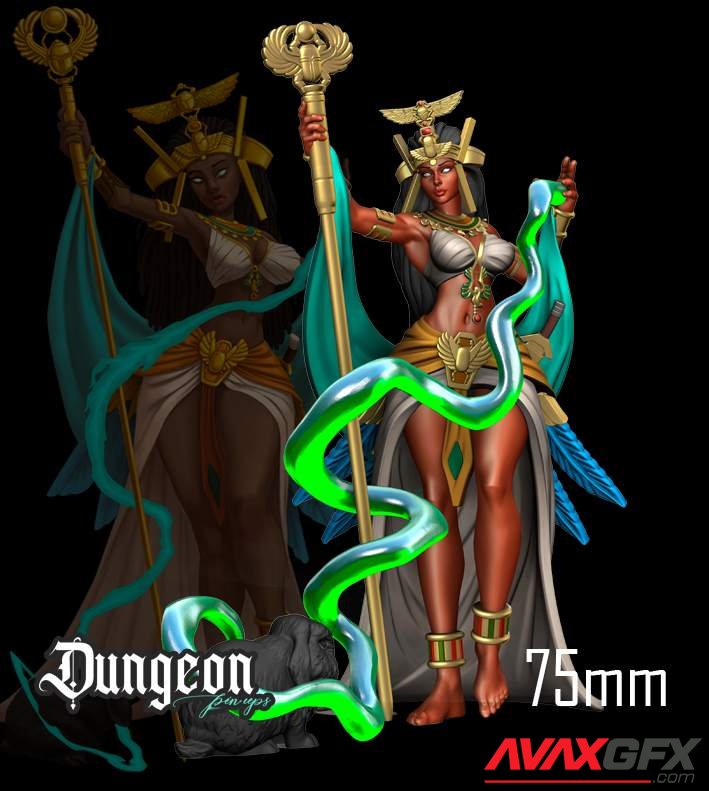 Dungeon Pin-ups Oracle 3D Print