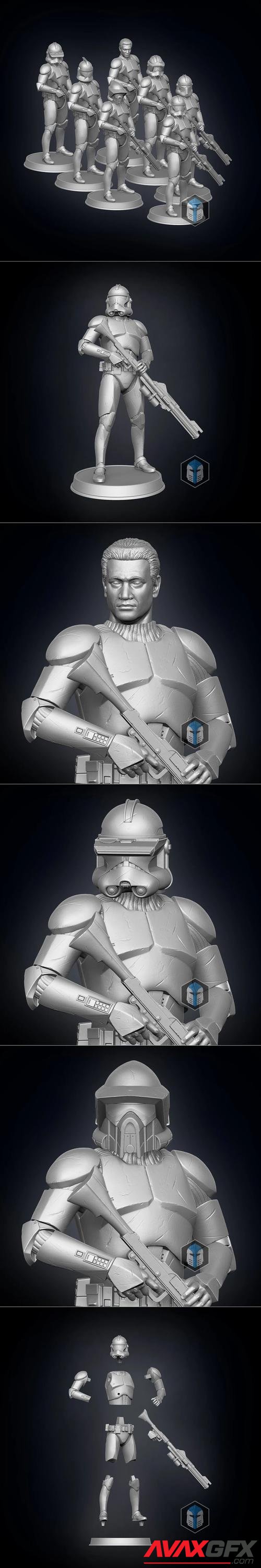 Clone Trooper Figurines - Soldiers – 3D Print