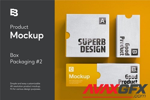 Box Packaging #2 Product Mockup