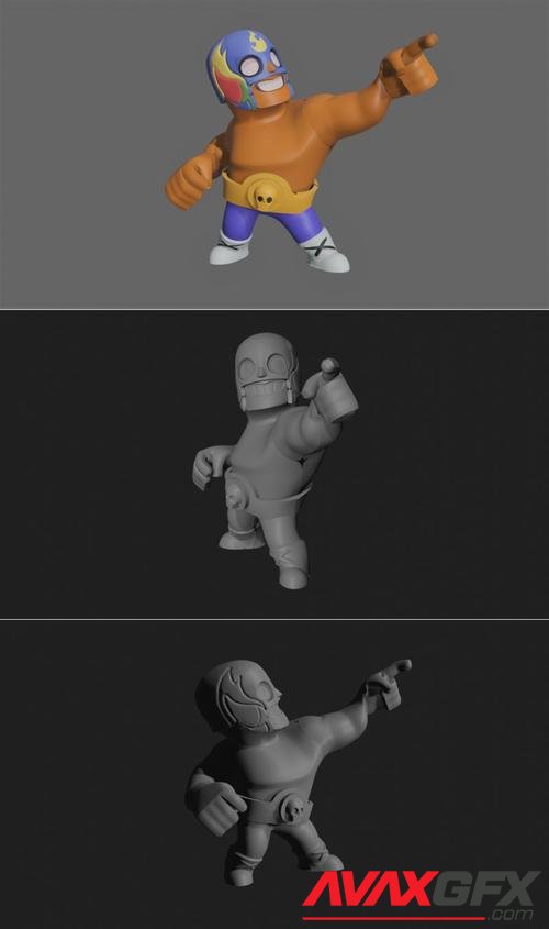 Brawl Stars - El Primo figurine – 3D Print