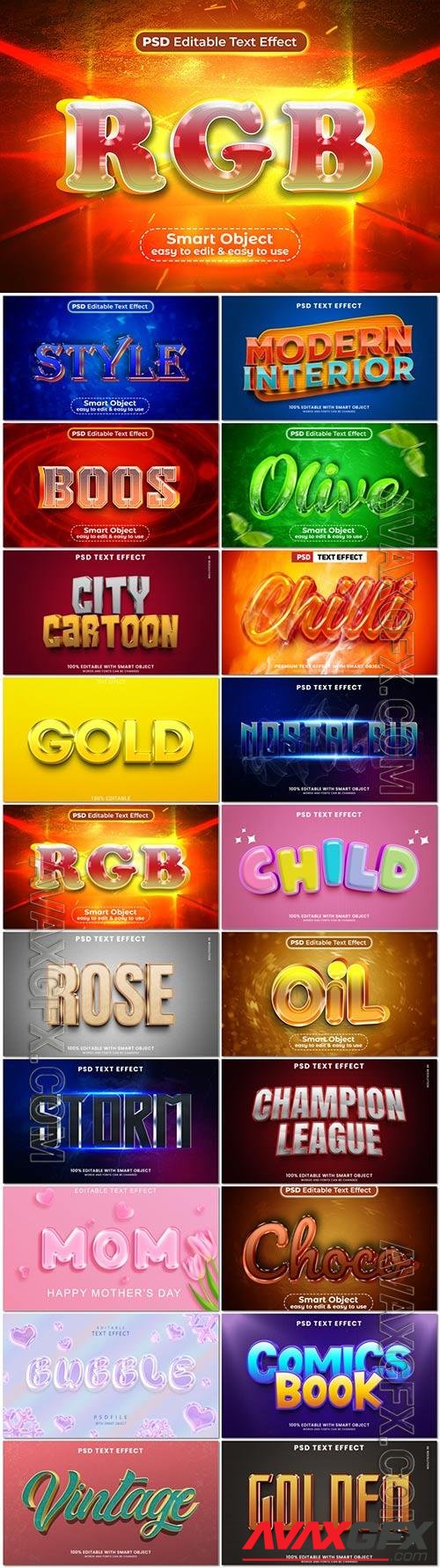 Psd text effect set vol 626