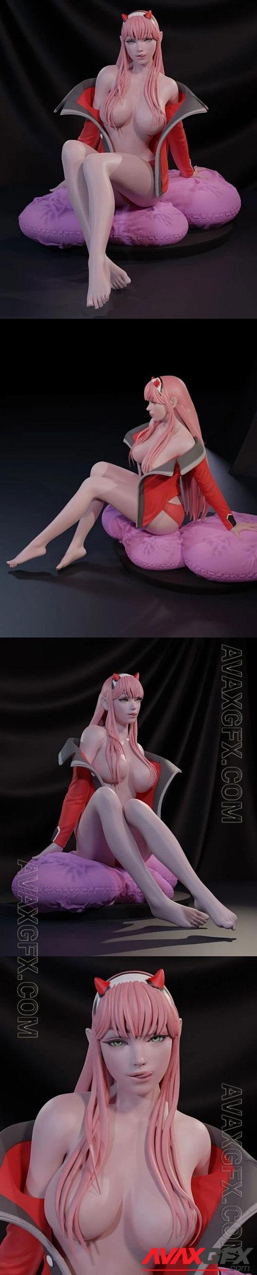 3D Print Models Darling in the franxx - Zero Two V2