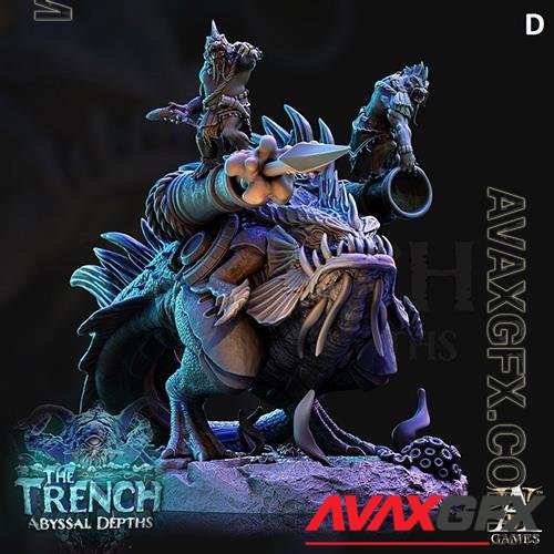 Abyssal Depths - The Trench Morlok Pouncer 4 3D Printable STL