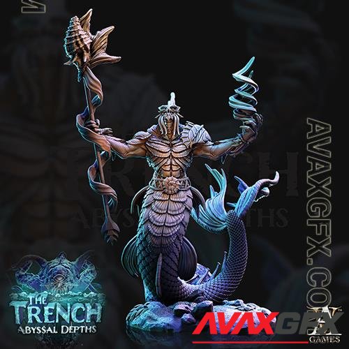 Abyssal Depths – The Trench Merrow 4 3D Printable STL