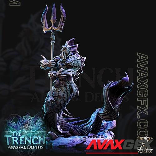 Abyssal Depths - The Trench Merrow 3 3D Printable STL