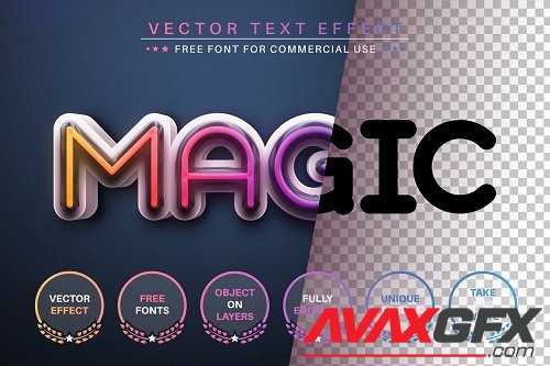 Magic Rainbow - Editable Text Effect - 7188042