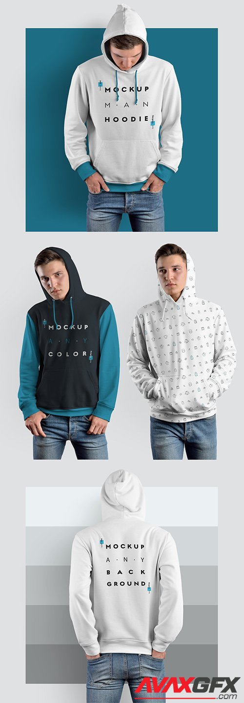 4 Hooded Sweatshirt Mockups 288008814