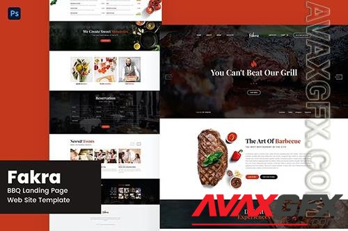 Fakra- BBQ Restaurant Landing Page Website