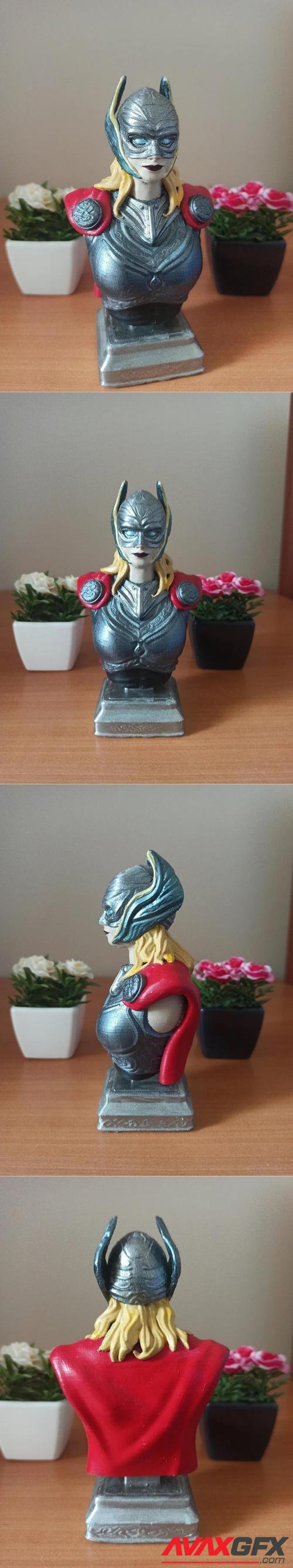 ﻿Lady Thor Bust Jane Foster She Thor Avengers – 3D Print