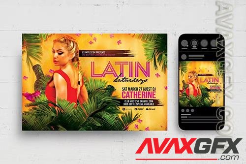 Tropical Latin Flyer Template