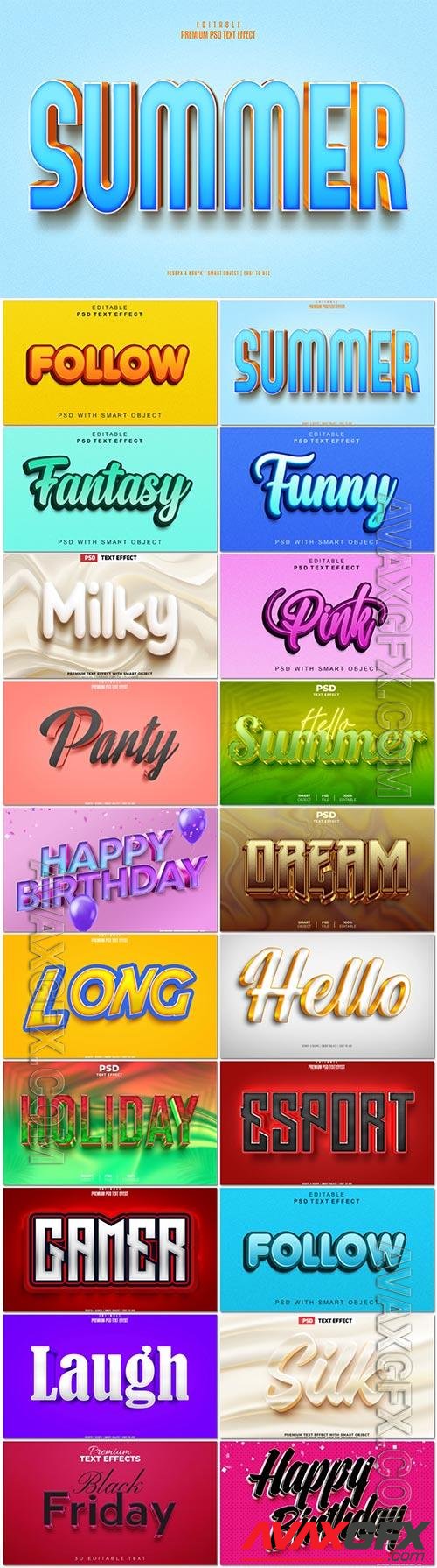 Psd text effect set vol 633