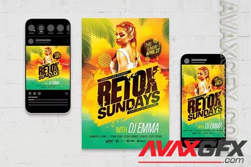 Summer Club Flyer Template