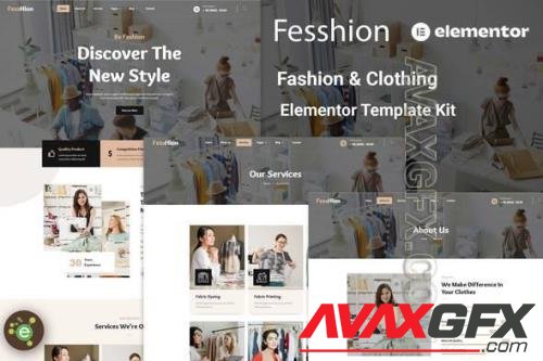 Fesshion - Fashion & Clothing Elementor Template Kit 37547605