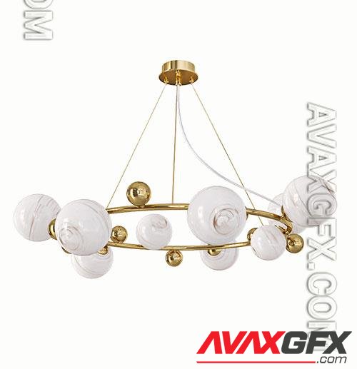 3D Models Pendant lamp Salvadore SP9H gold