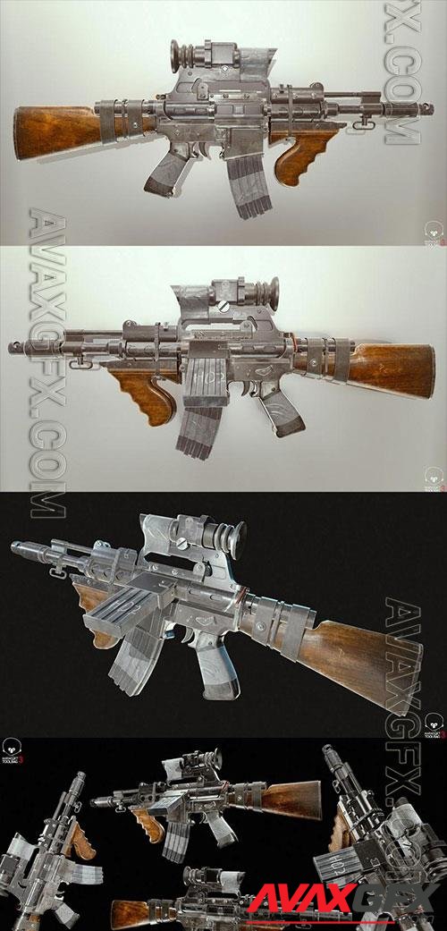 3D Models Assault rifle