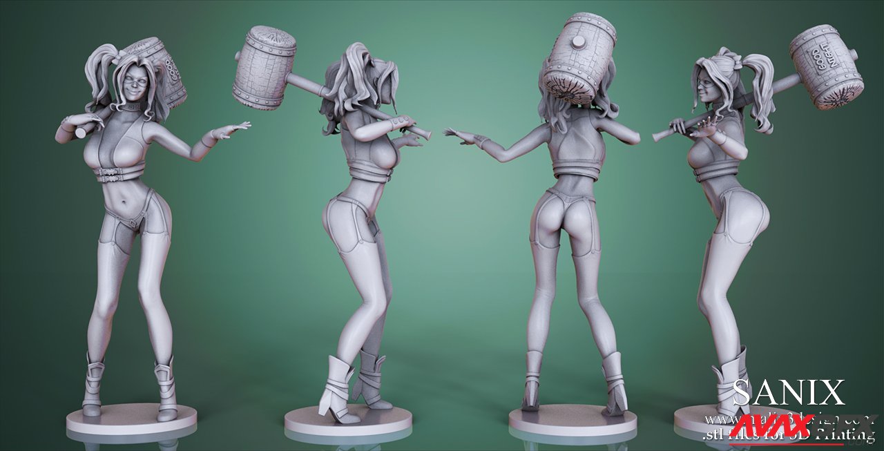 Harley Quinn Sanix 3D Print