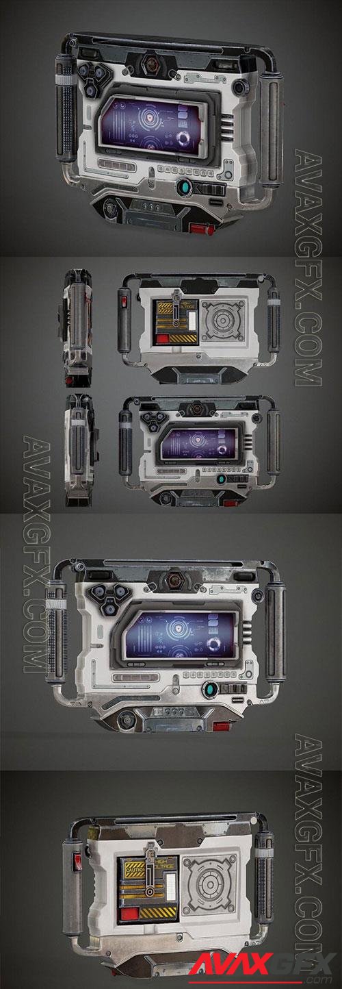 3D Models Sci-fi Radio Device