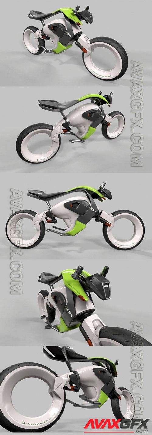 3D Models HERO iON Concept Motorbike