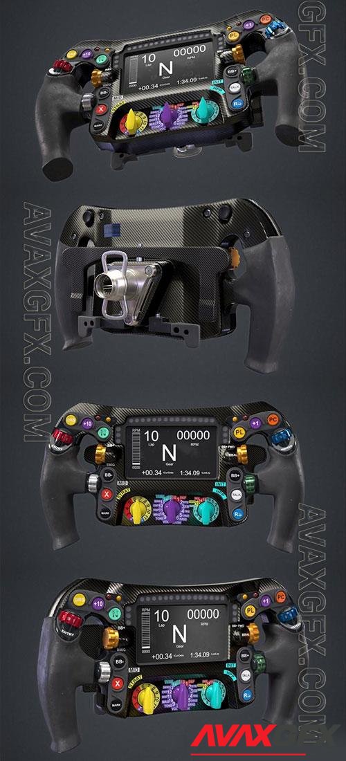 3D Models Mercedes W07 F1 Steering Wheel