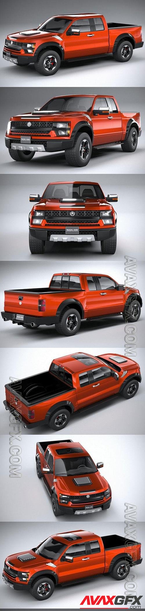 3D Models Generic Pickup 2020 3D Model