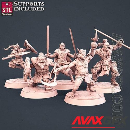 3D Print Models Warriors Set