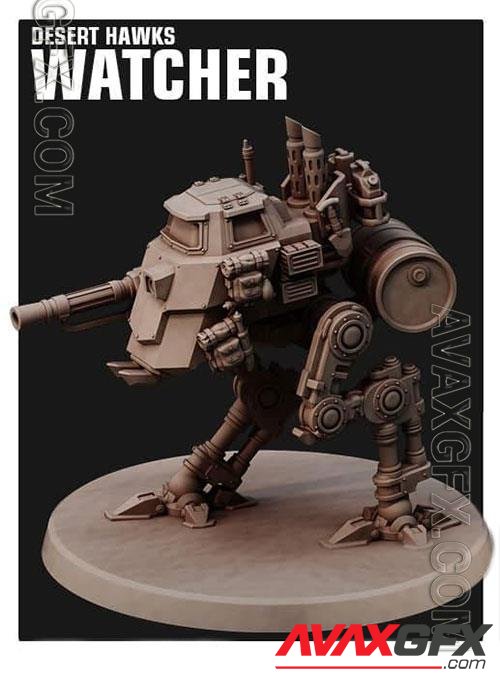 3D Print Models Desert hawks watcher