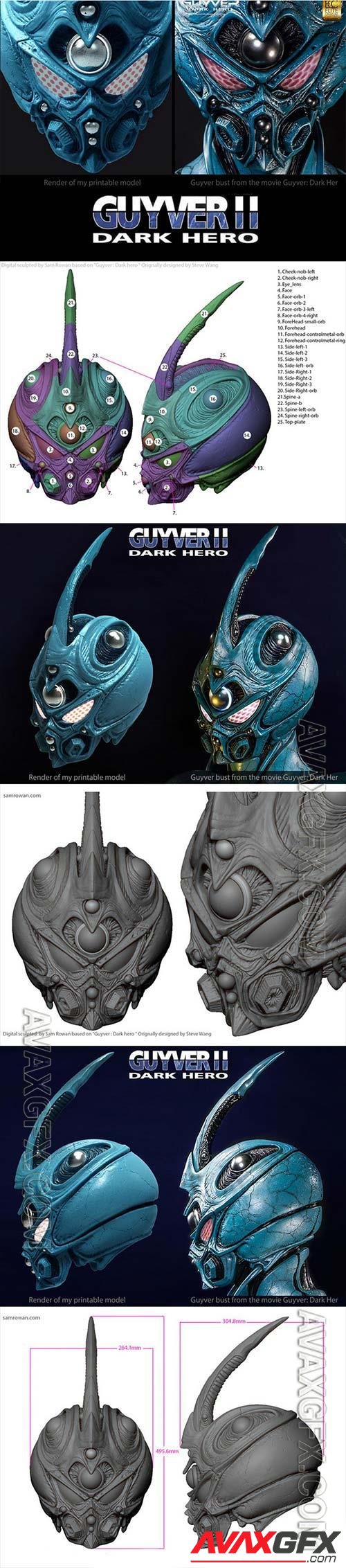 3D Print Models Guyver helmet