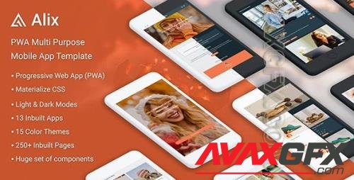 Alix: Multi Purpose PWA Mobile App Template 29133832