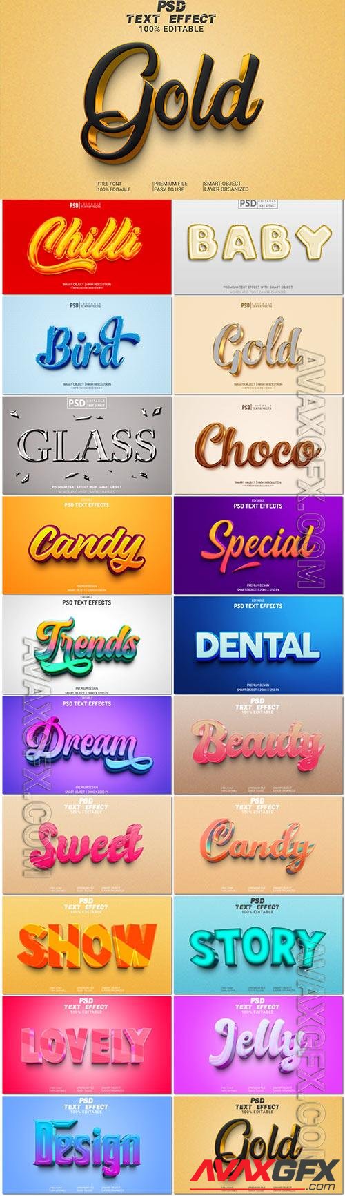 Psd text effect set vol 643