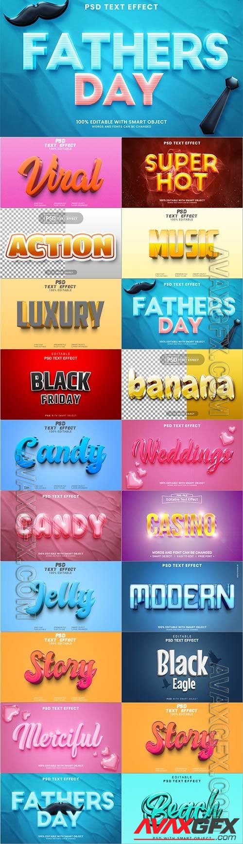 Psd text effect set vol 642