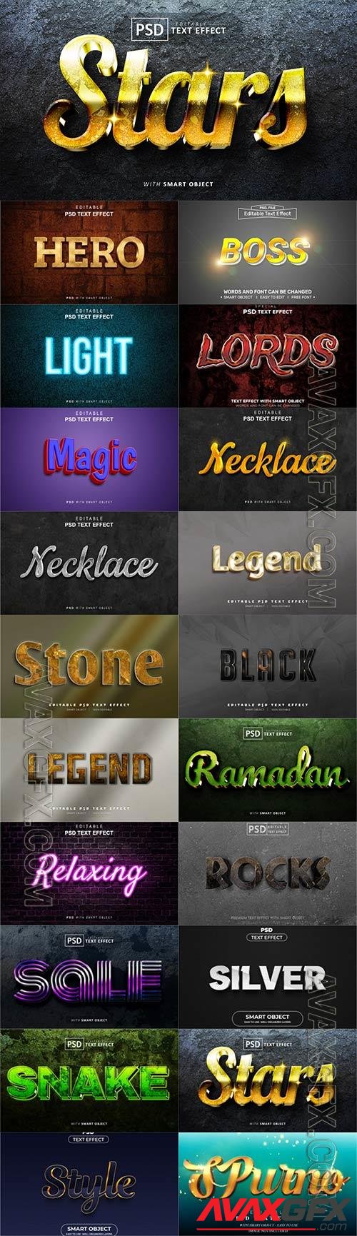 Psd text effect set vol 641