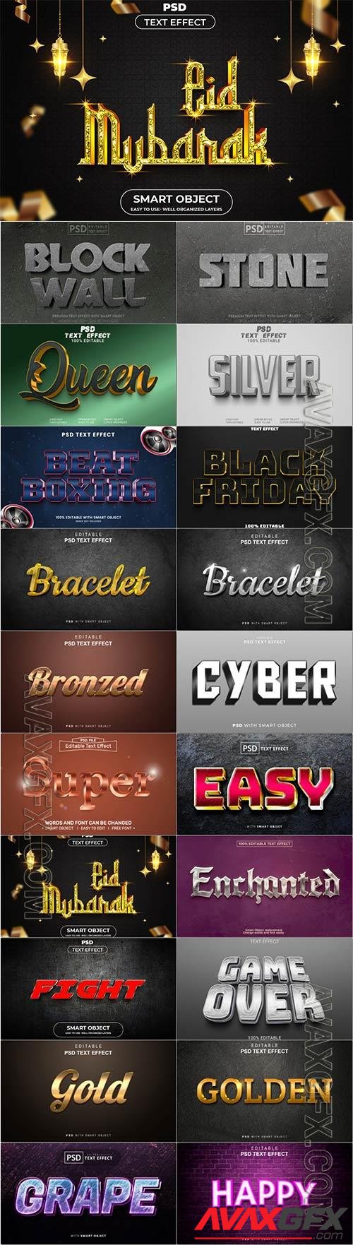 Psd text effect set vol 640