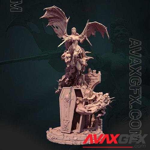 3D Print Models The Crimson Countess - Vampire Queen - Kraken’s Vault