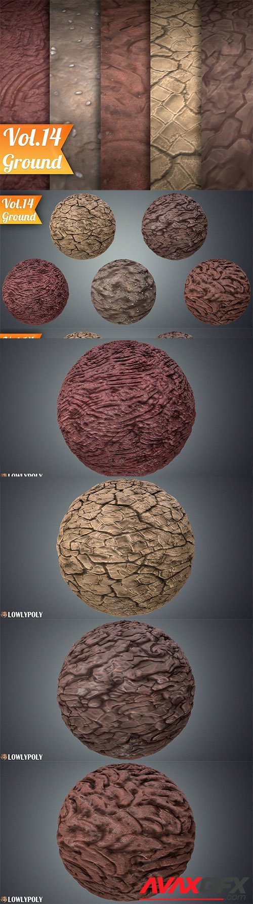 Cgtrader - Stylized Ground Vol 14 - Hand Painted Texture Pack Texture