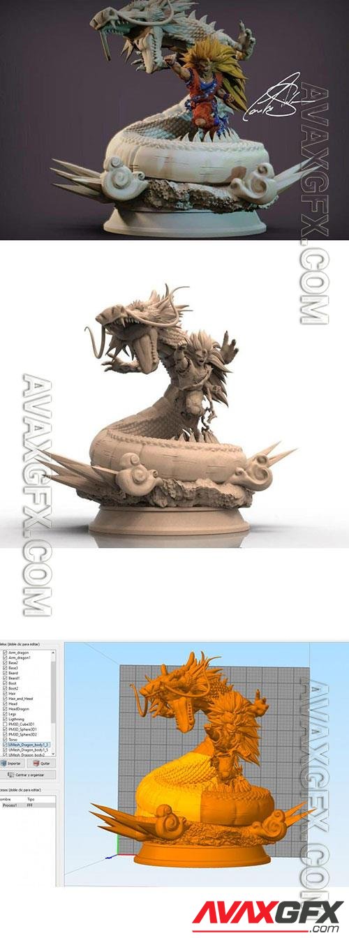 3D Print Models Goku F3 Dragon