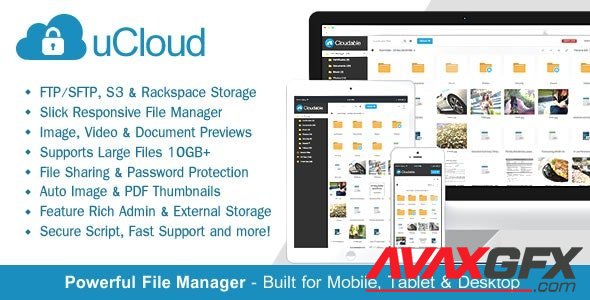 CodeCanyon - uCloud v1.5.2 - File Hosting Script - Securely Manage, Preview & Share Your Files - 14341108