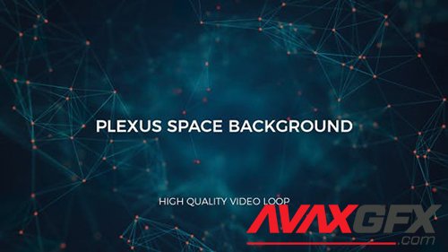 Videohive - Plexus Space Tunnel Background 23715231