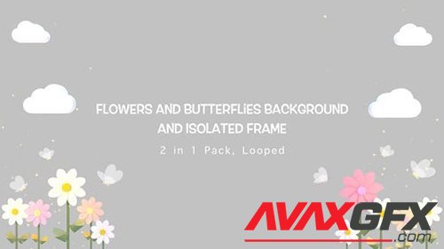 Videohive - Flowers And Butterflies Pack 23611710