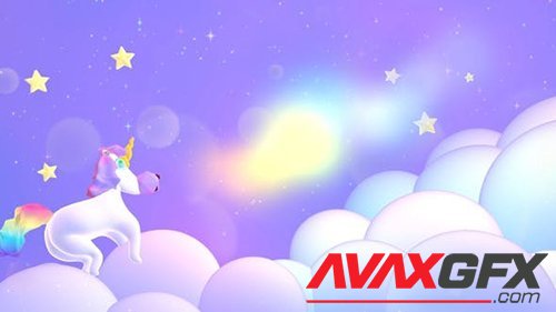 Videohive - Magic Unicorn And Stars 24671060