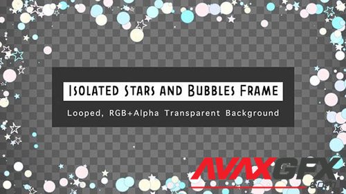 Videohive - Isolated Stars And Bubbles Frame 23599740