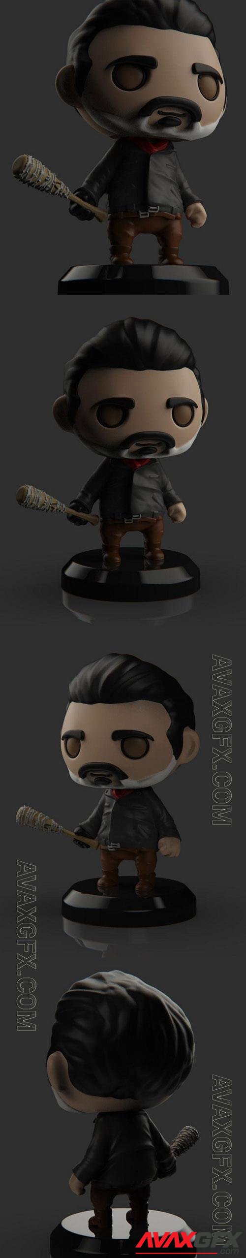 3D Print Models PlaKit Walking Dead - Negan